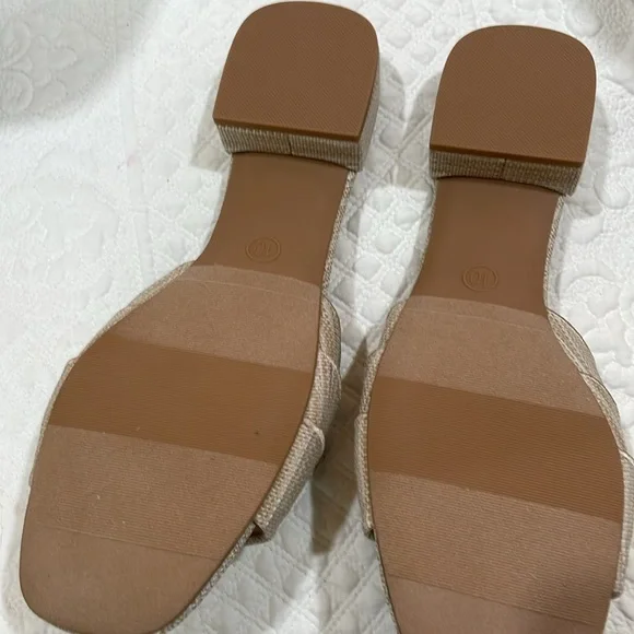 A New Day, beautiful slide sandals,  size 10 never worn! NWOT - Picture 5 of 8